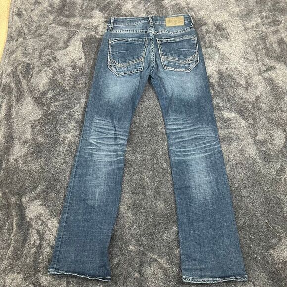 BKE Aiden Jeans Men's 30R Blue Bootleg Stretch Denim - Picture 3 of 6